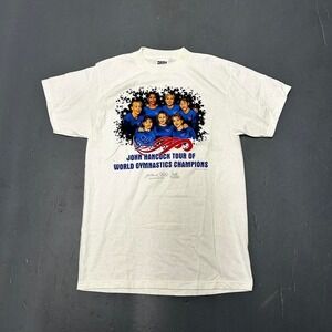 Vintage 90s 1997 John Hancock Tour of World Gymnastics Champions Tshirt